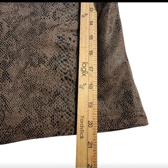 She + Sky soft faux leather snakeskin print strapless romper size medium - Picture 8 of 9